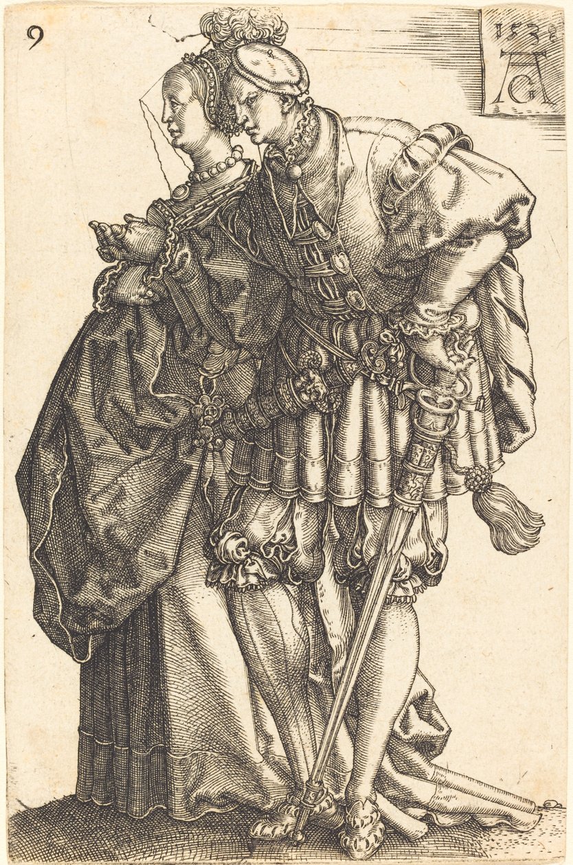 Große Hochzeitstänzer von Heinrich Aldegrever