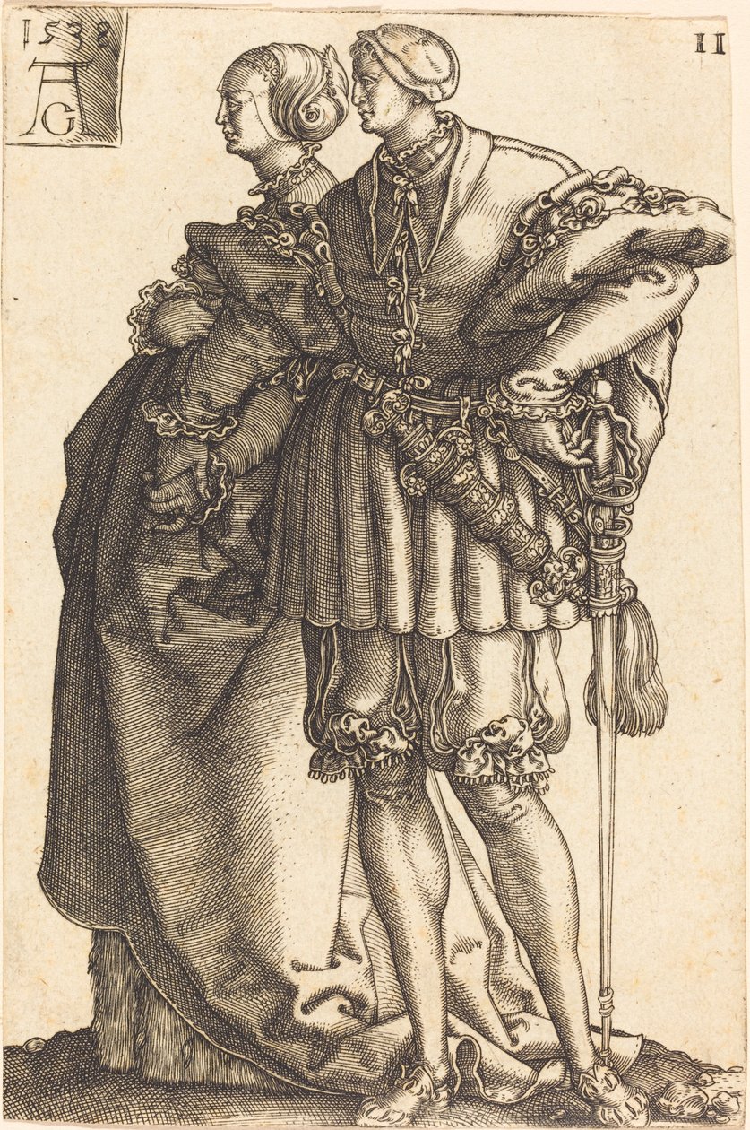 Große Hochzeits-Tänzer, 1538 von Heinrich Aldegrever