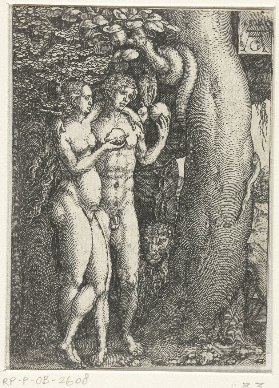 Sündenfall (Geschichte von Adam und Eva) von Heinrich Aldegrever