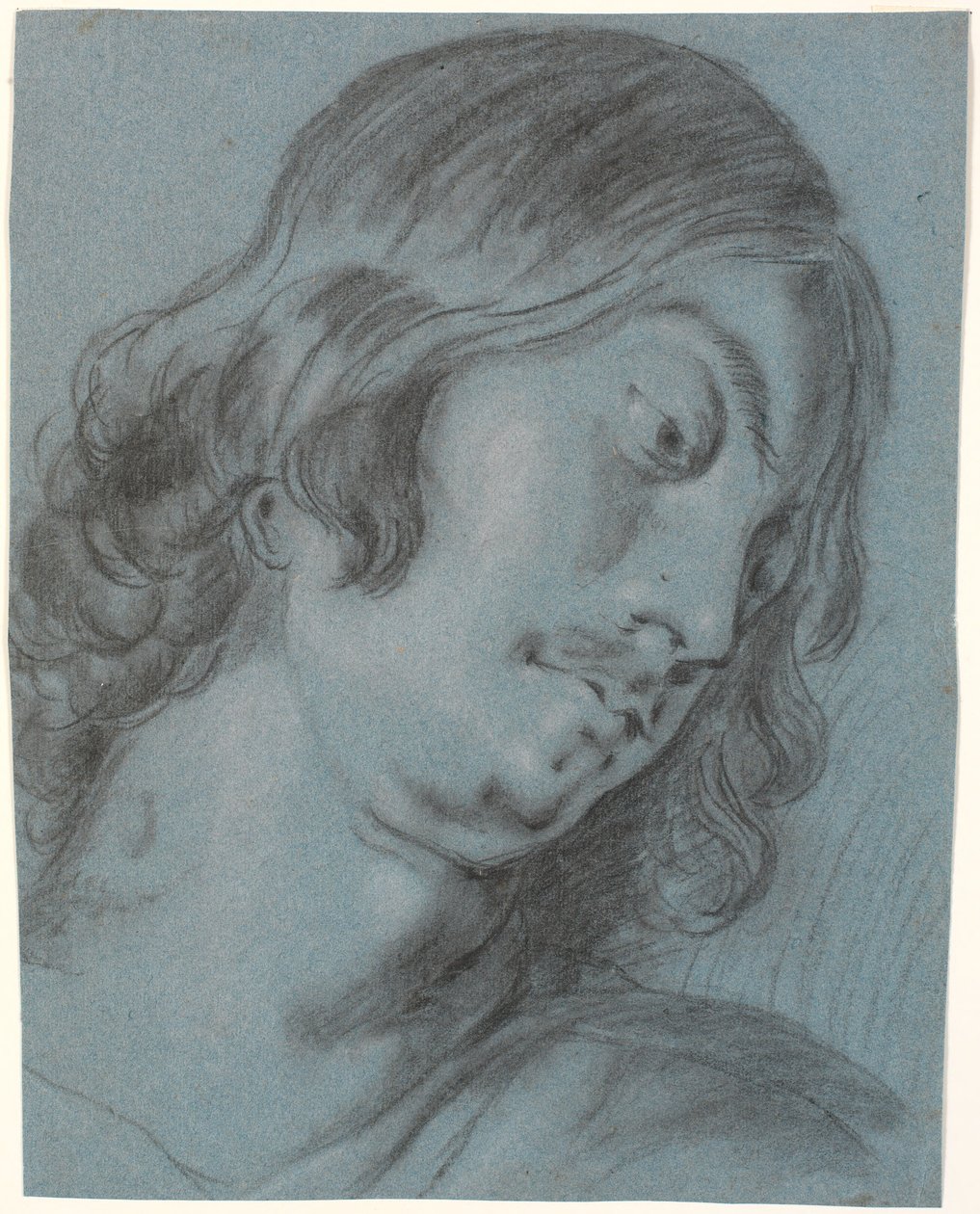 Kopf eines jungen Mannes, nach rechts geneigt von Heinrich Dittmers