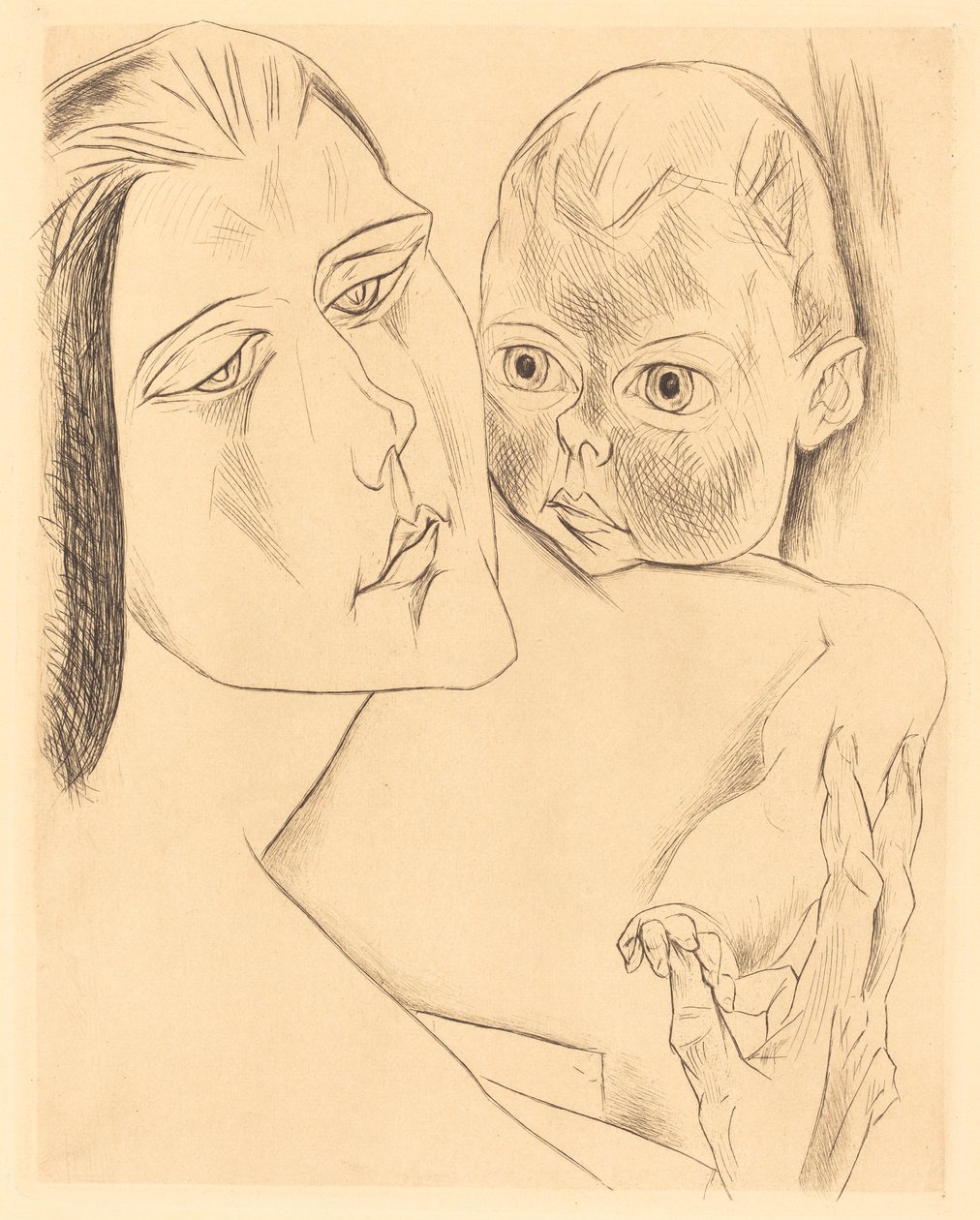 Mutter und Kind von Heinrich Nauen