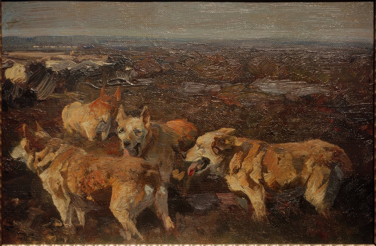 Hunde von Heinrich von Zügel