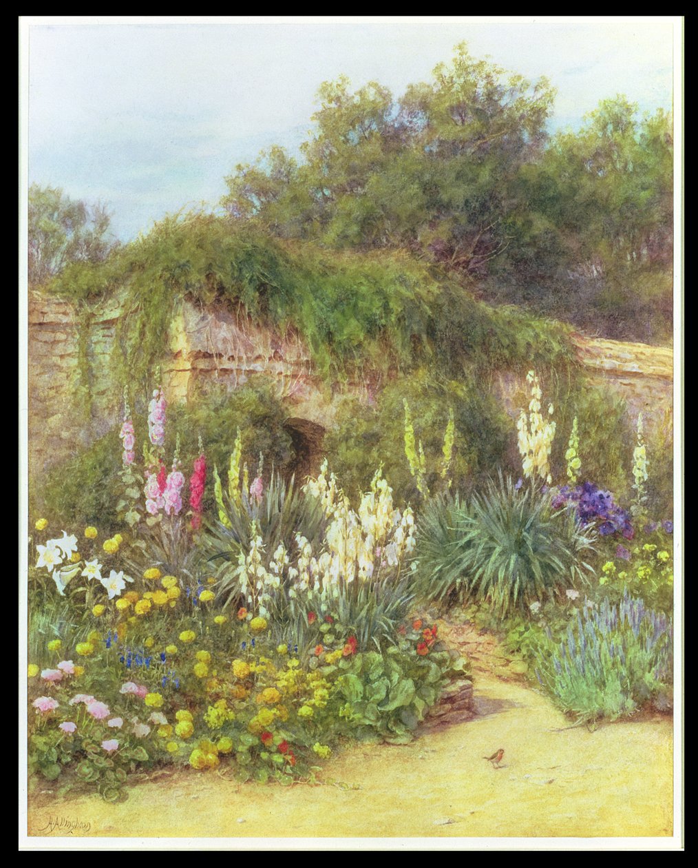 Im Munstead Wood Garden, Gertrude Jekylls Garten, Godalming, Surrey von Helen Allingham