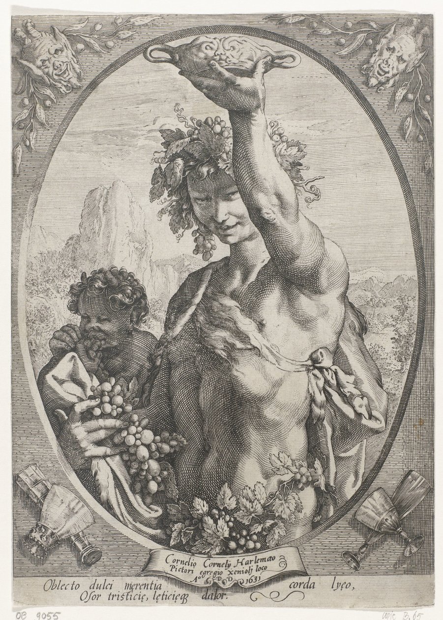 Bacchus von Hendrick Goltzius