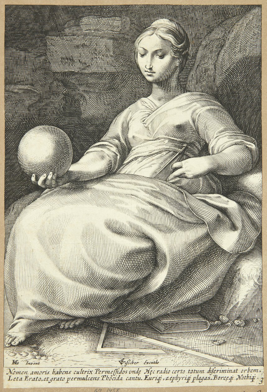 Erato von Hendrick Goltzius