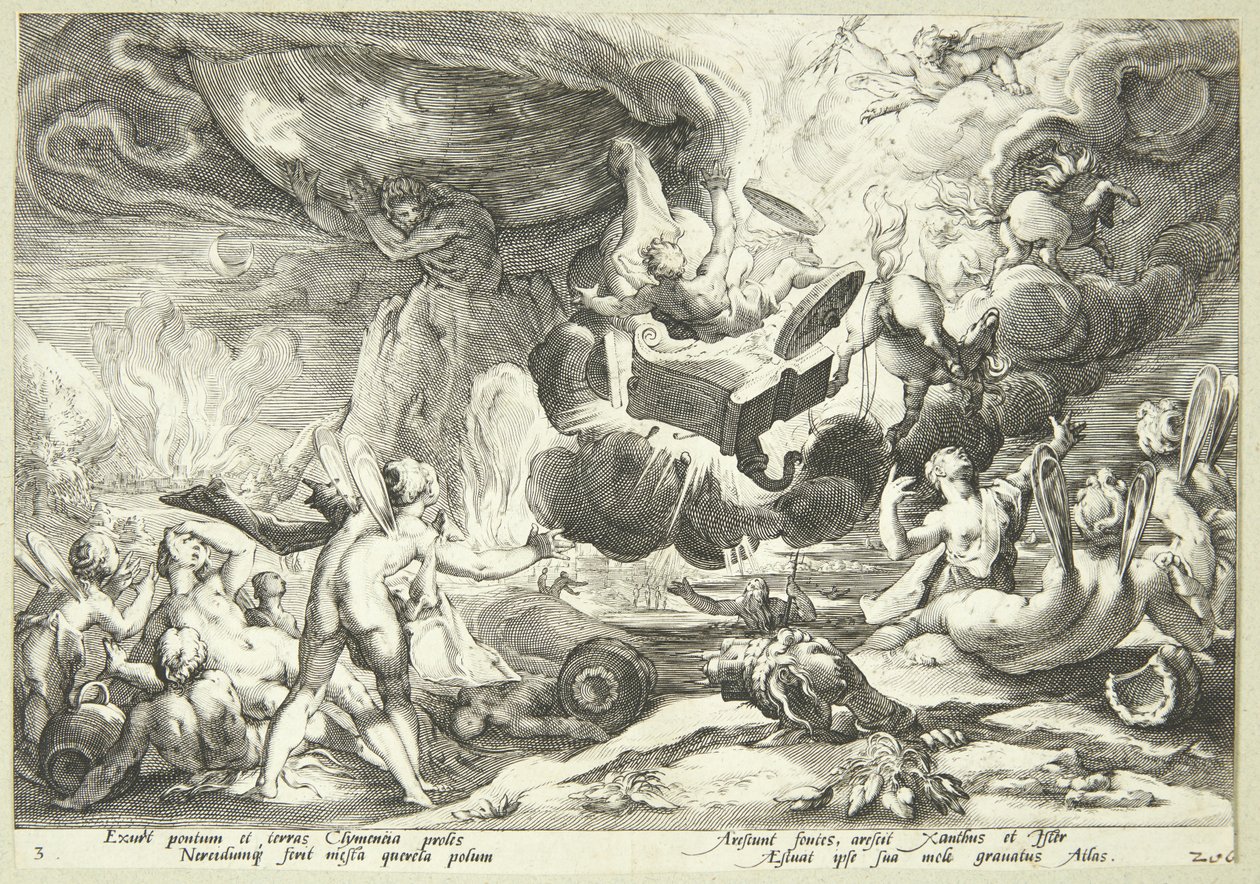 Der Sturz des Phaeton von Hendrick Goltzius
