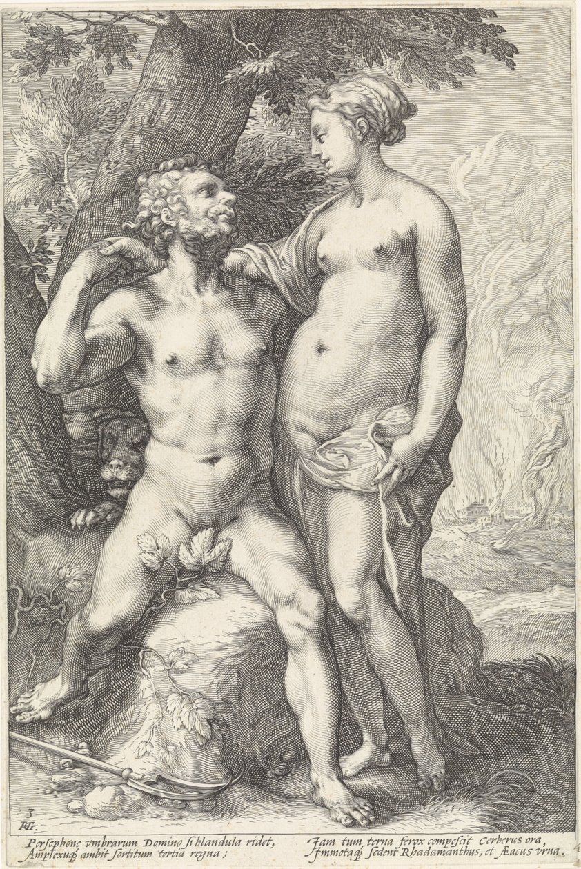 Pluto und Proserpina von Hendrick Goltzius