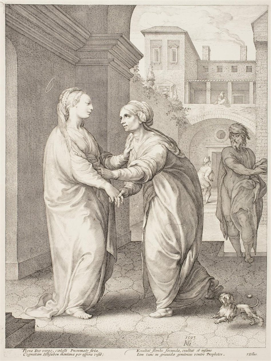 Die Heimsuchung von Hendrick Goltzius