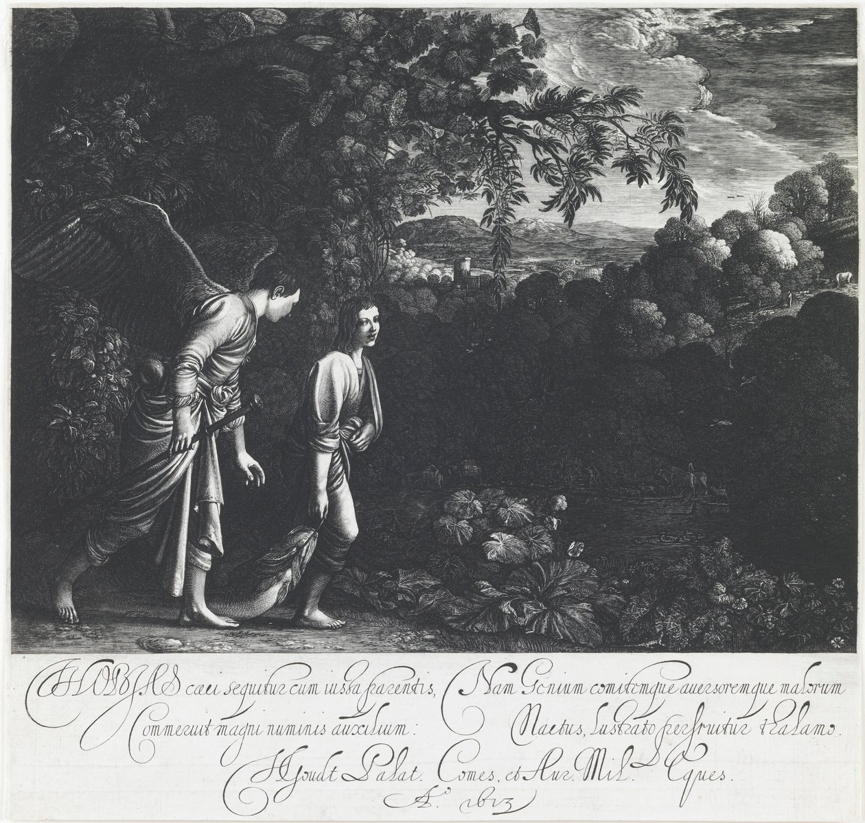 Tobias mit dem Engel von Hendrick Goudt