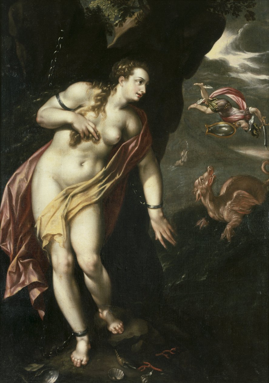 Perseus und Andromeda, ca. 1600 von Hendrick de Clerck