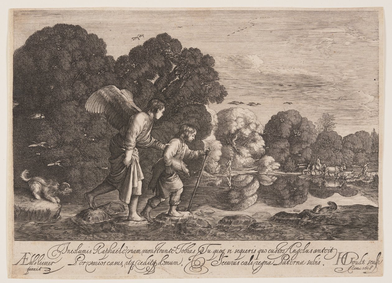 Tobias und der Engel Gabriel von Hendrick von Goudt