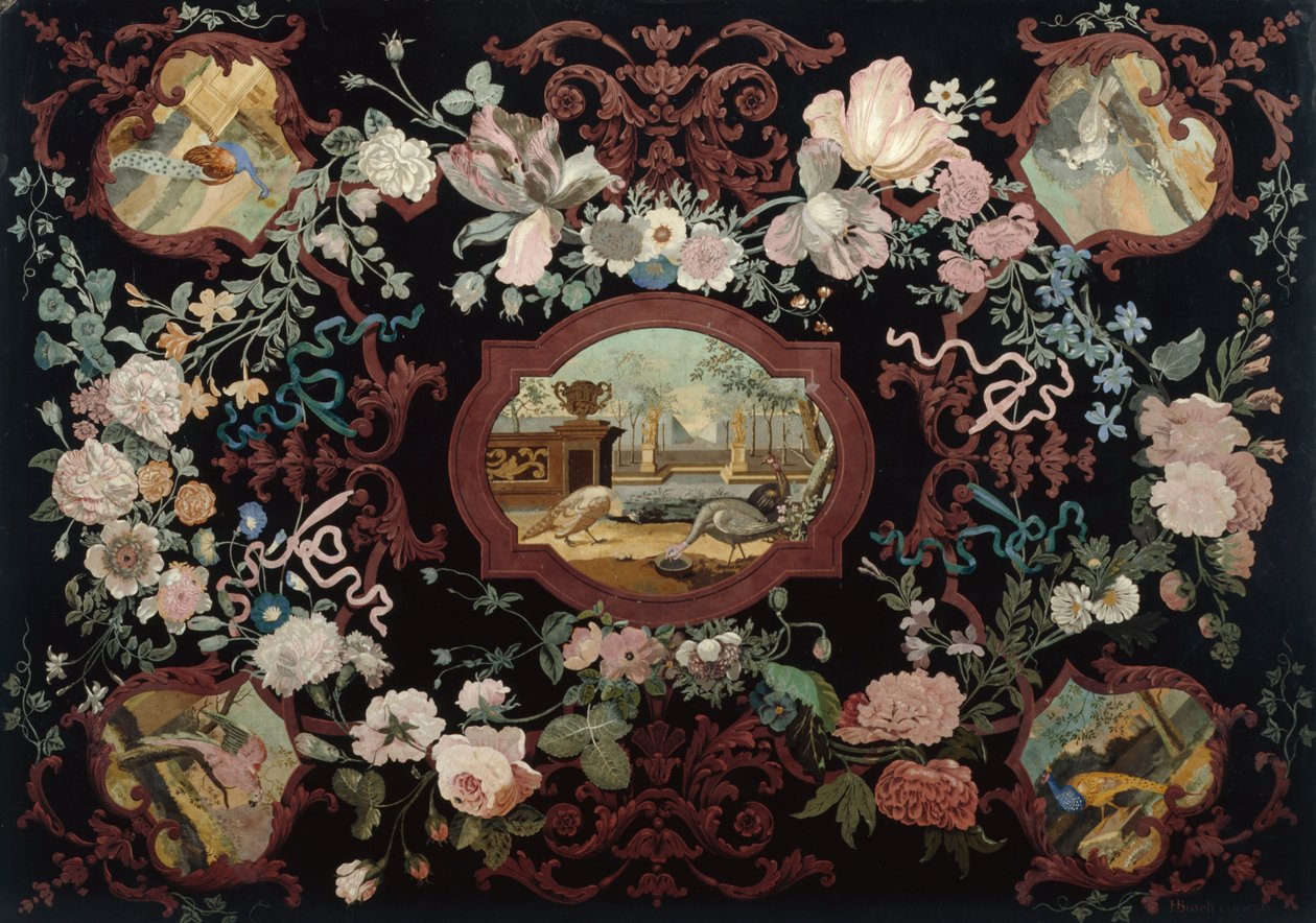 Scagliola-Tischplatte von Hendrik Busch