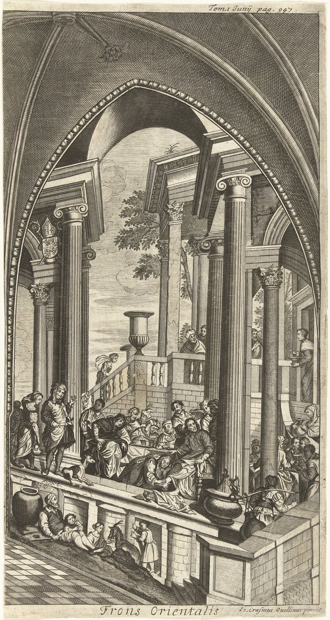 Malereien Ostseite, Sint Michielsabtei Antwerpen von Hendrik Causé