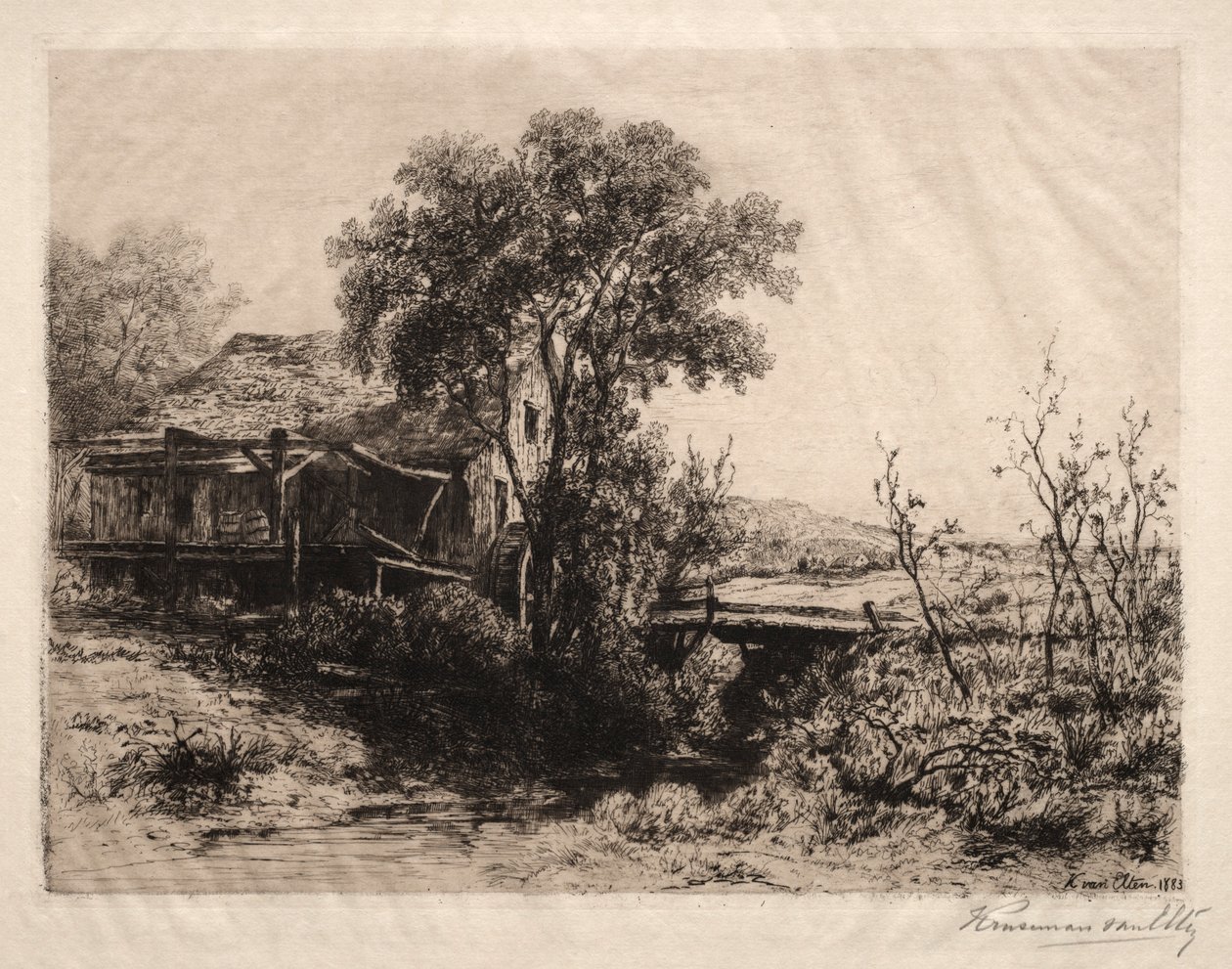 Die verlassene Mühle, 1883 von Hendrik Dirk Kruseman van Elten