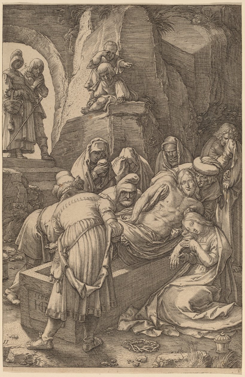 Begräbnis Christi von Hendrik Goltzius