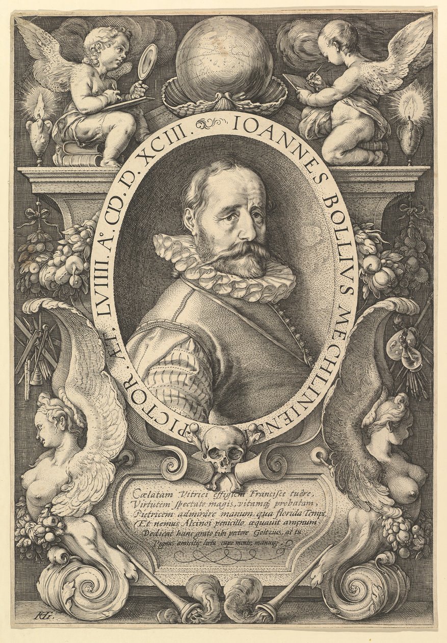 Hans Bol, 1593 von Hendrik Goltzius