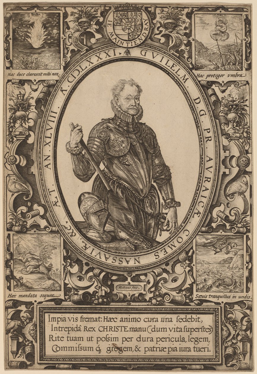 Wilhelm, Graf von Nassau, Prinz von Oranien von Hendrik Goltzius