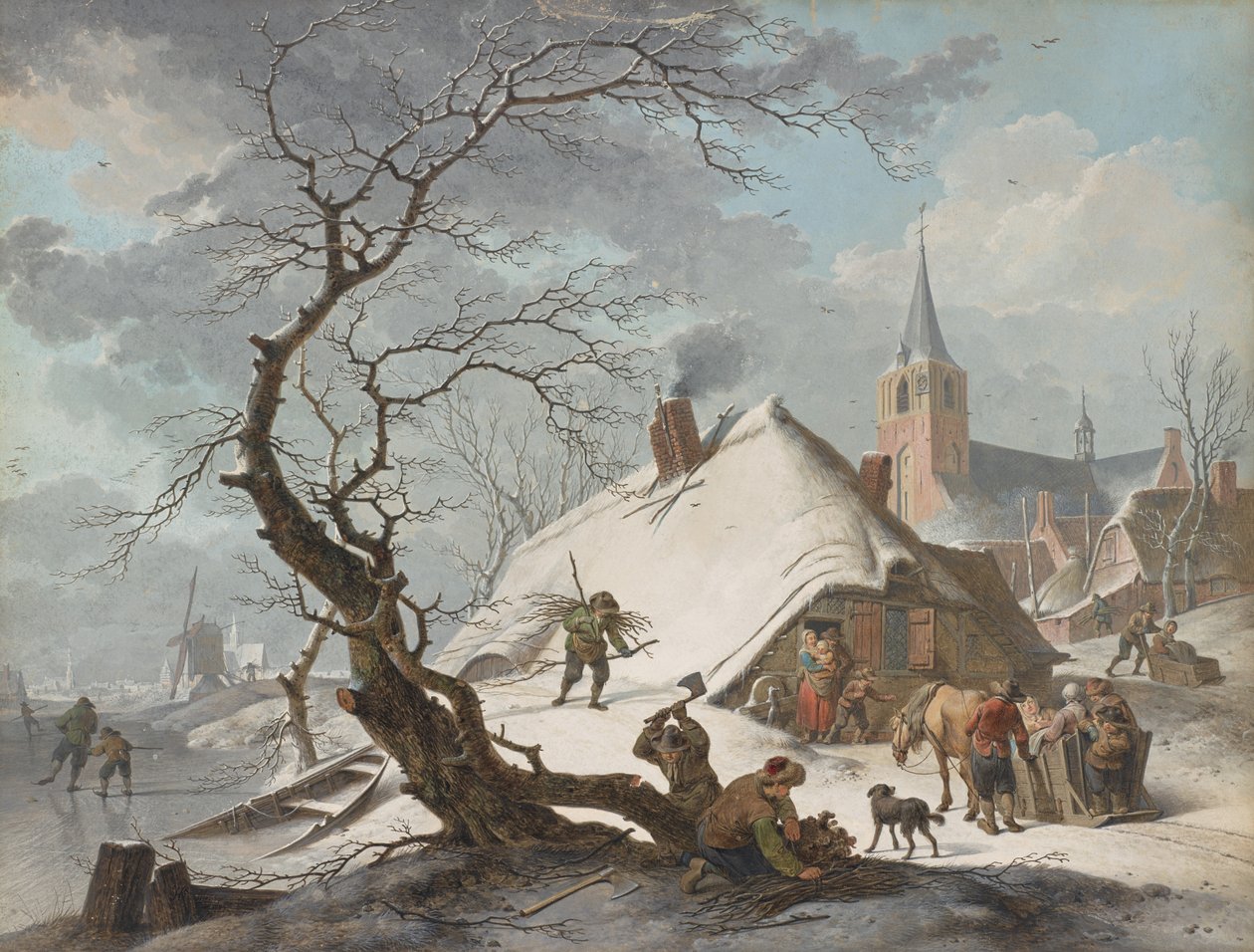 Eine Winterszene von Hendrik Meyer