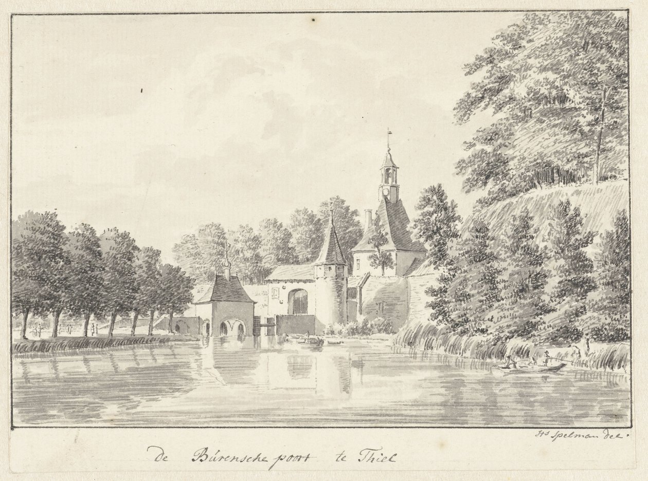 Das Burener Tor in Tiel von Hendrik Spilman