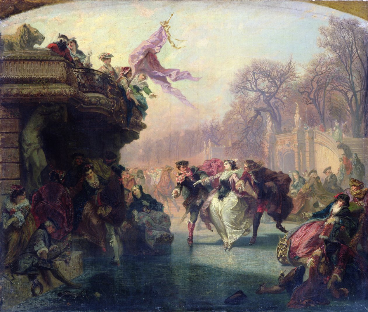 Die Schlittschuhläufer von Henri Baron