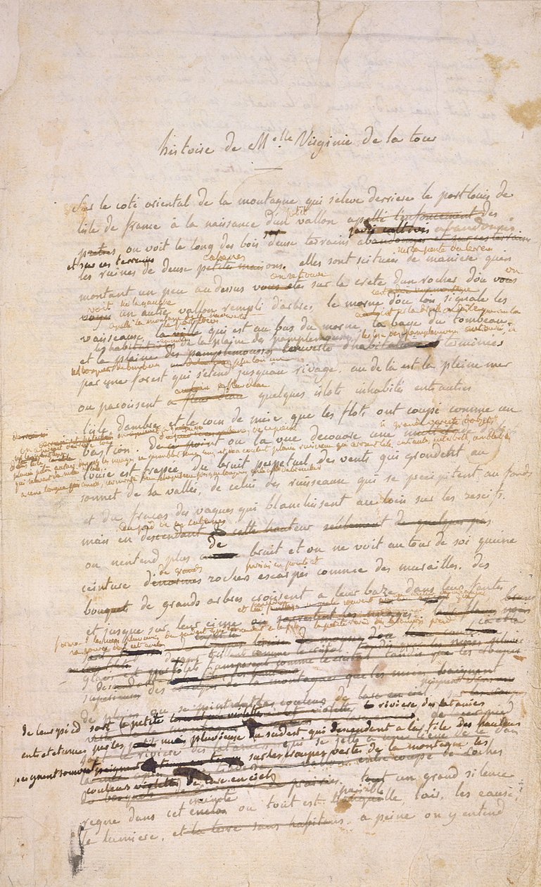 Eröffnungsseite von Paul et Virginie, 1787 von Henri Bernardin de Saint Pierre