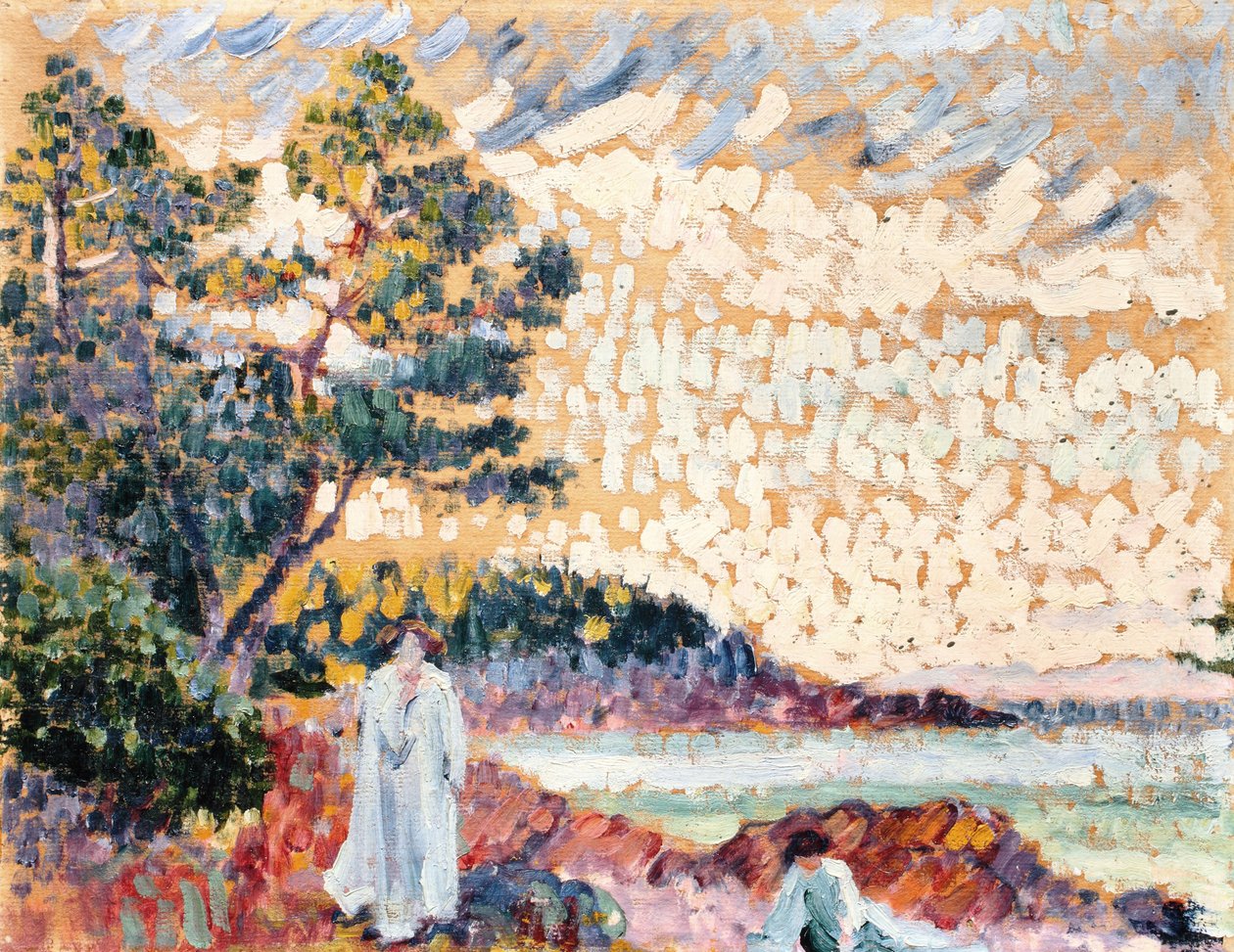 Zwei Frauen in einer Meereslandschaft, ca. 1900 von Henri Edmond Cross