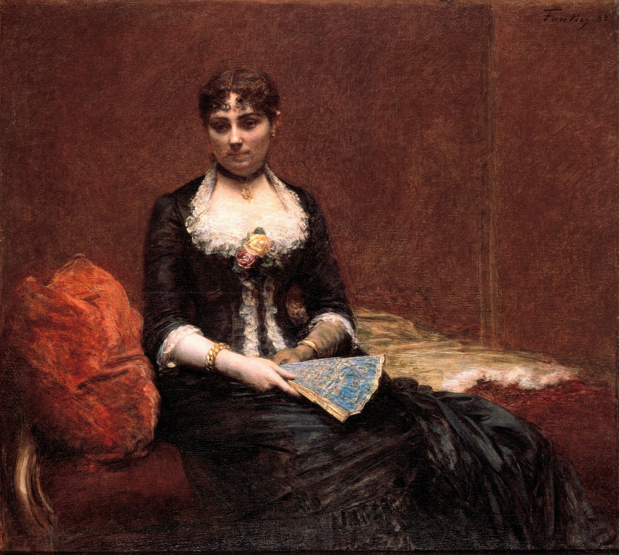 Porträt von Madame Léon Maître von Ignace Henri Jean Fantin Latour