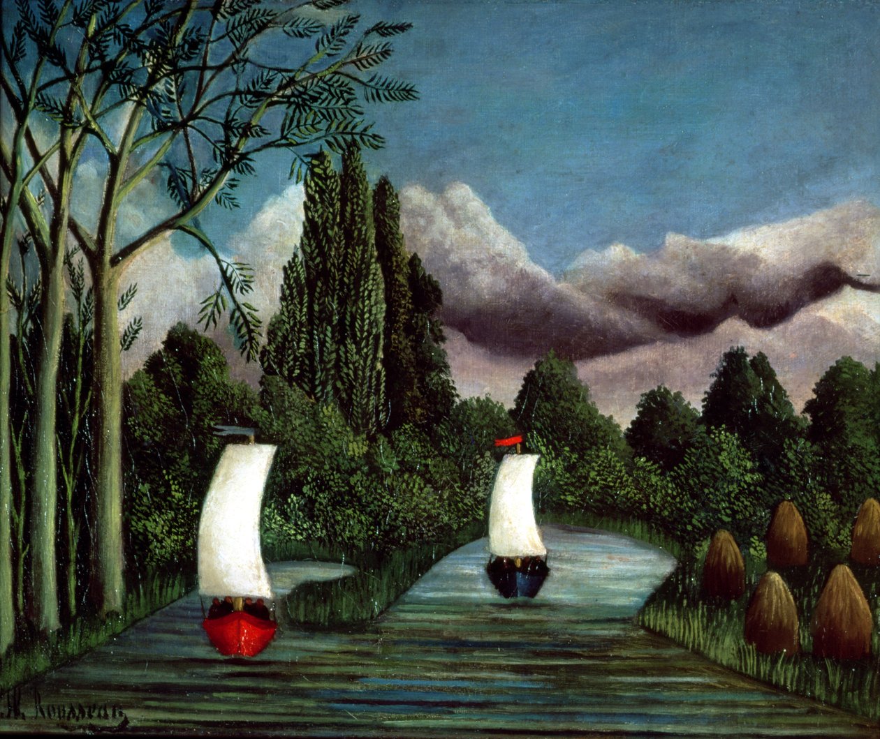 Die Ufer der Oise, 1905 von Henri Rousseau