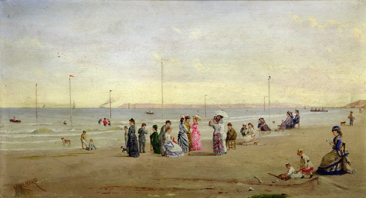 Am Strand von Trouville von Henri Renard