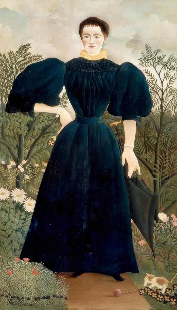 Porträt einer Frau von Henri Rousseau