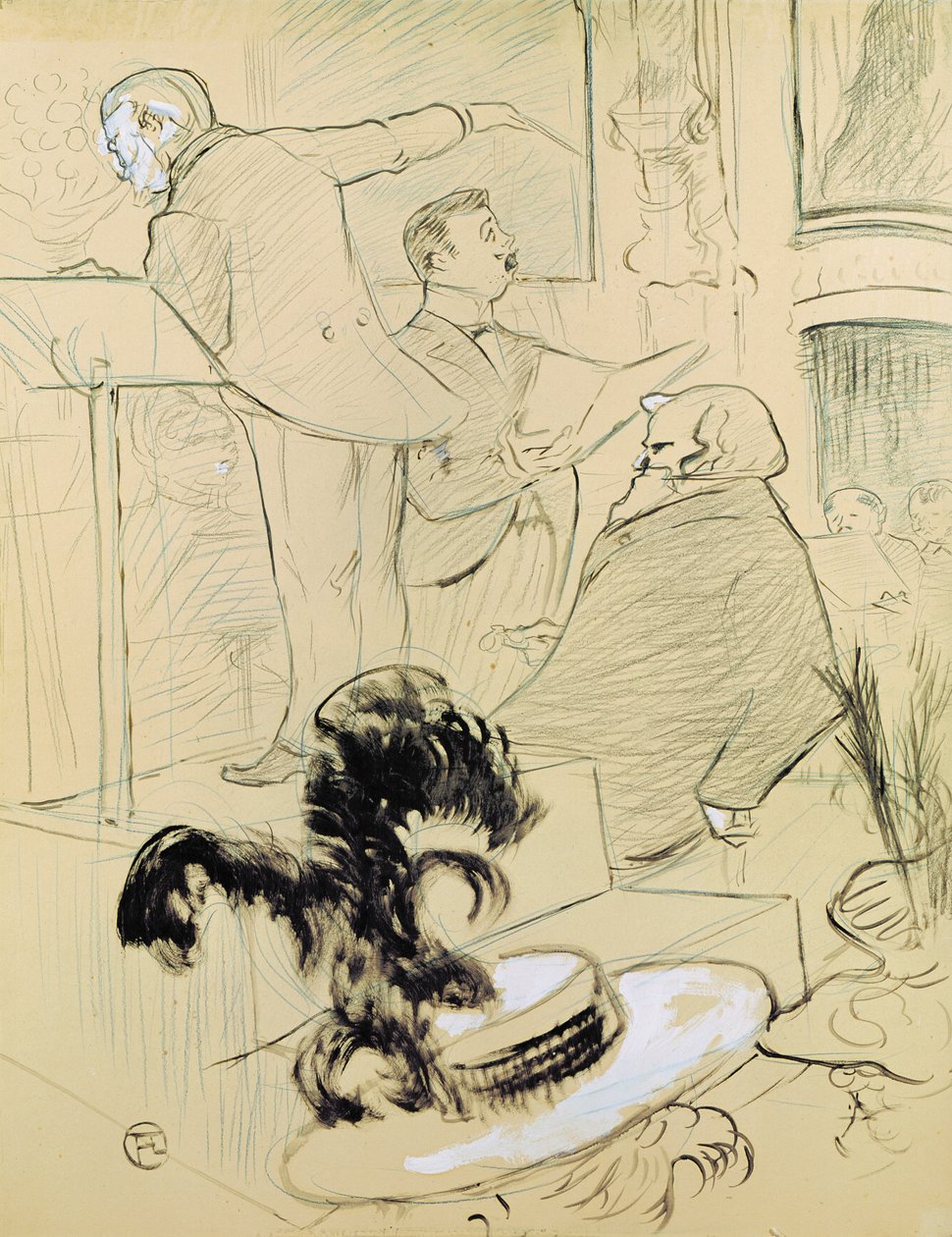 Ambroise Thomas (1811-96) bei einer Probe seiner Oper 