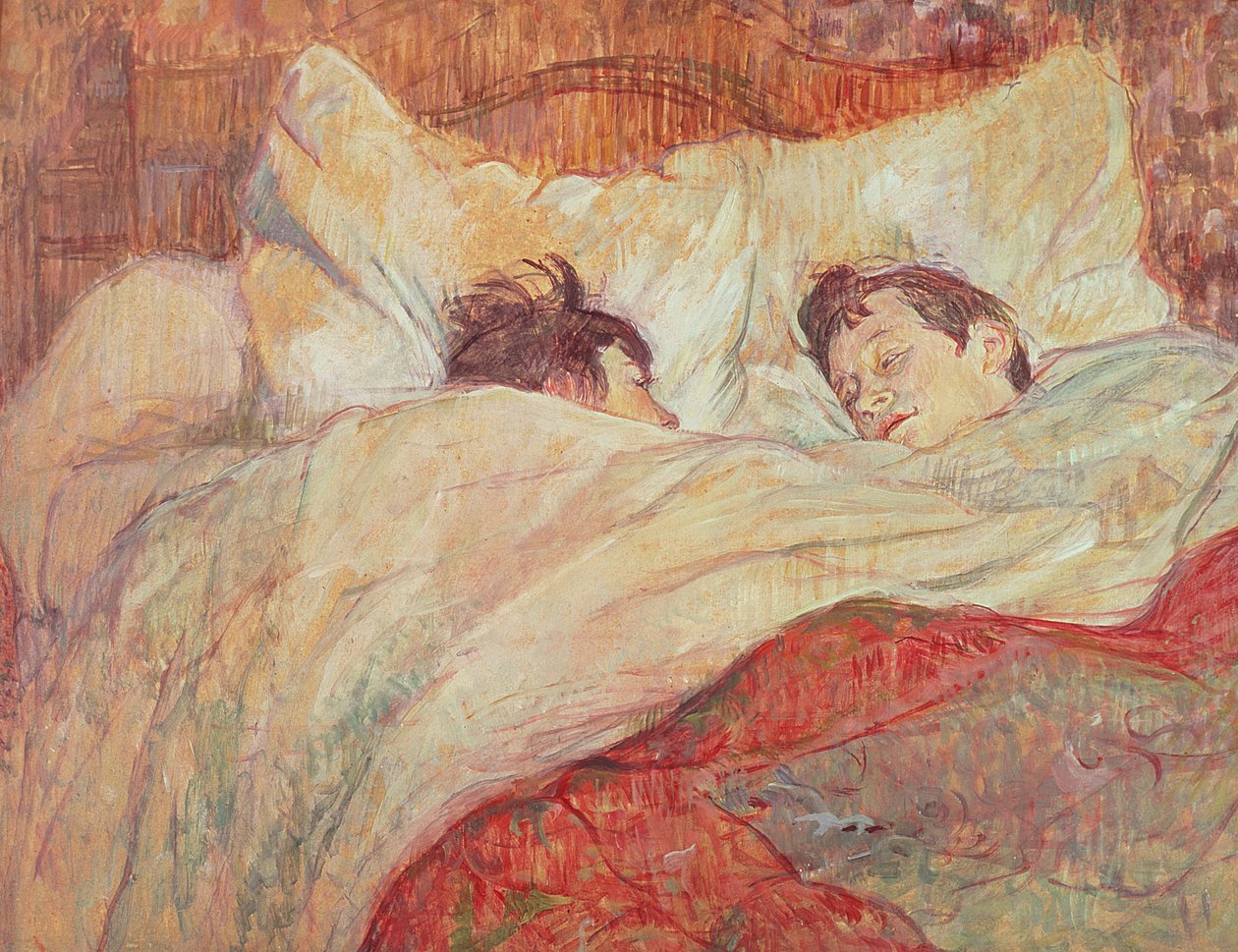 Das Bett, um 1892-95 von Henri de Toulouse Lautrec