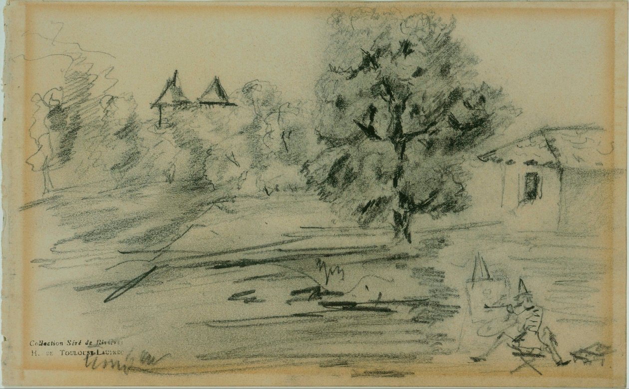 Der Maler vor seinem Motiv von Henri de Toulouse Lautrec
