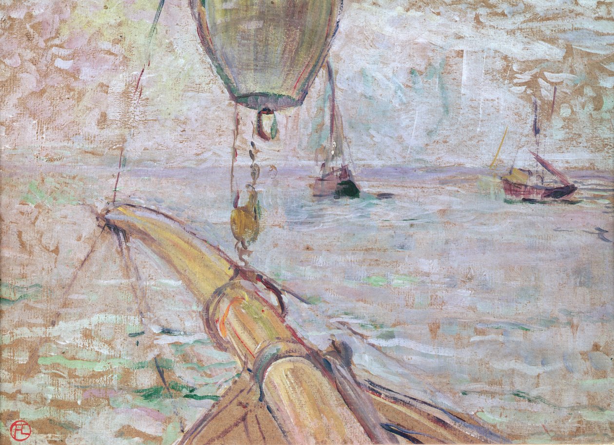 Blick auf Arcachon von der Yacht Cocorico, 1889 von Henri de Toulouse Lautrec