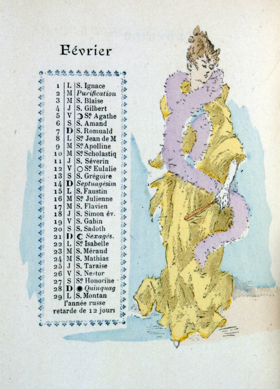 Februar von Henri Boutet