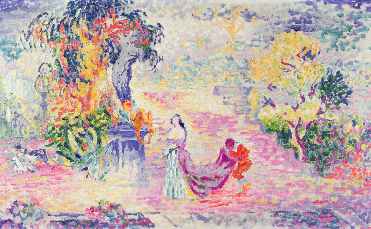 Frau im Park, 1909 von Henri Edmond Cross