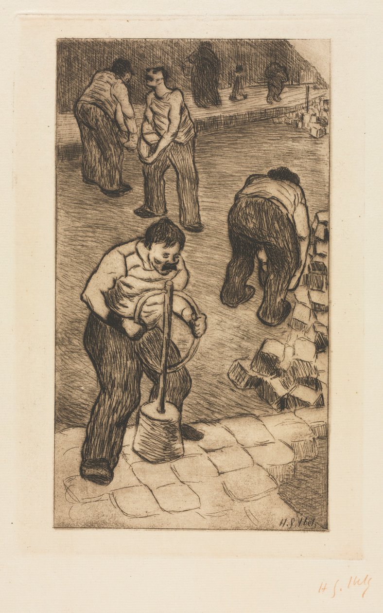 Die Straßenpflasterer, 1894 von Henri Gabriel Ibels