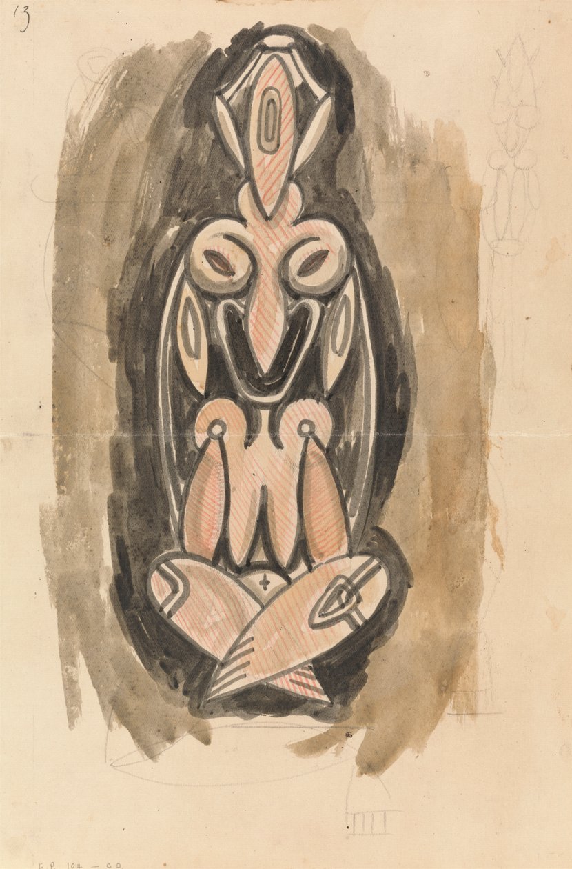 Studie für eine Skulpturale Säule von Henri Gaudier Brzeska