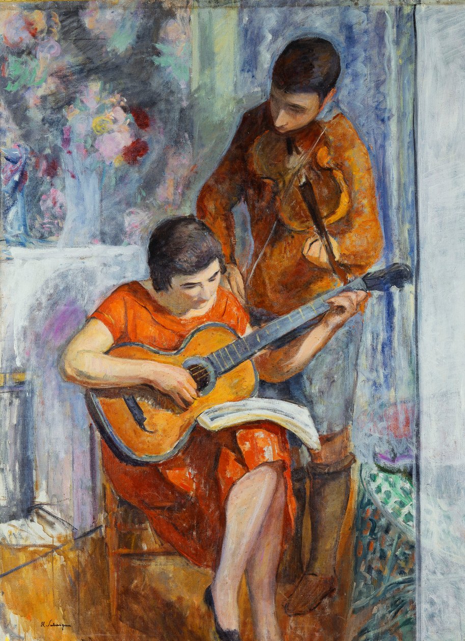 Die Musiker, ca. 1930 von Henri Lebasque