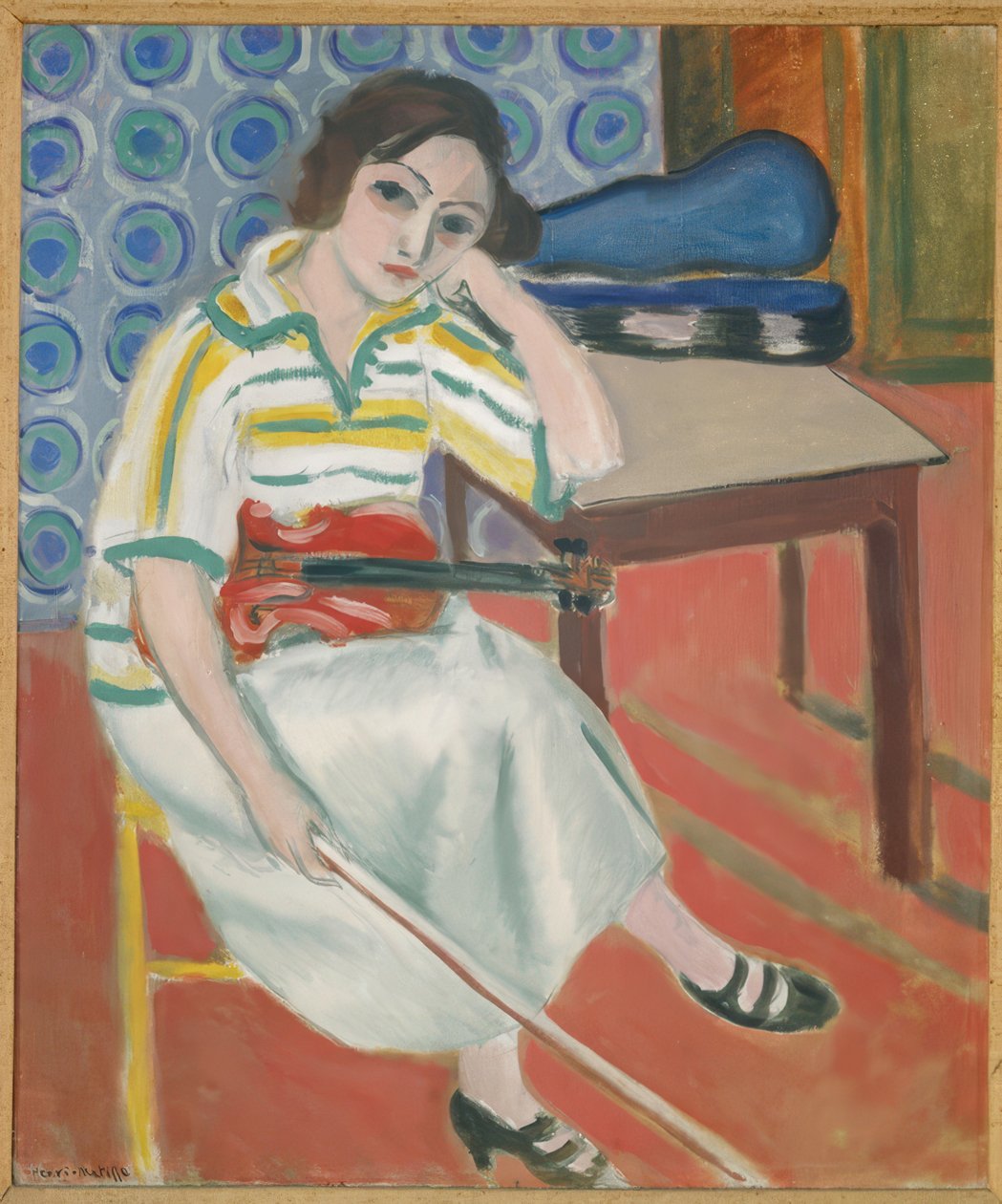 Frau mit Geige von Henri Matisse