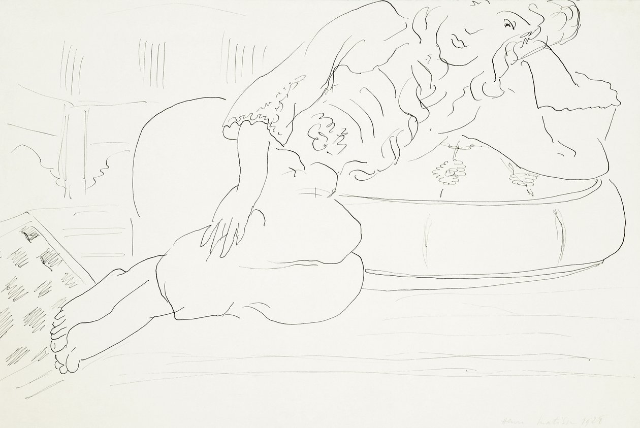 Odaliske Schachbrett, Kissen von Henri Matisse
