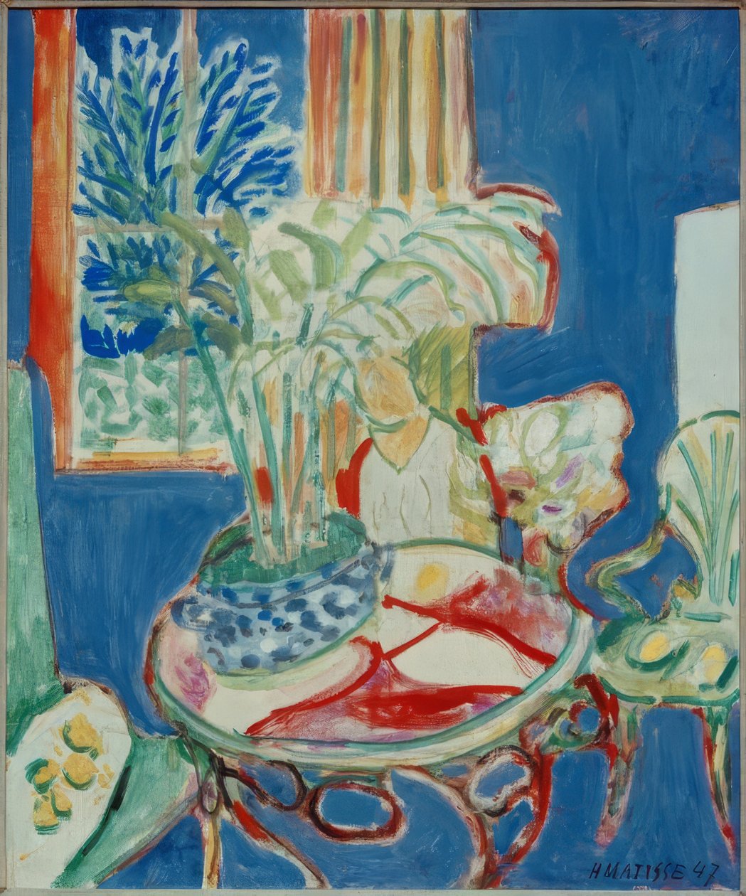 Kleines Interieur in Blau von Henri Matisse