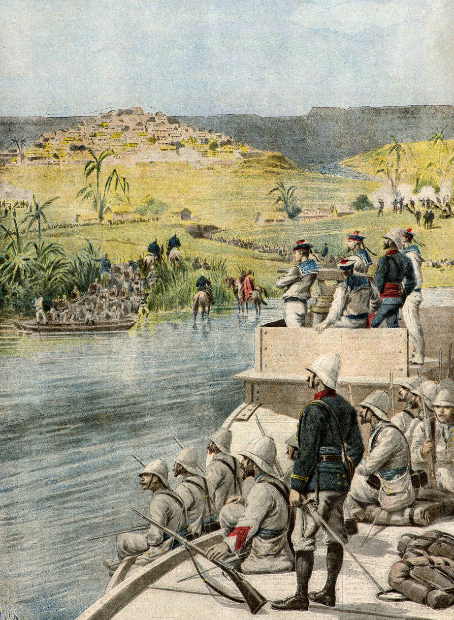 Militärexpedition nach Madagaskar 1895 (Illustration) von Henri Meyer