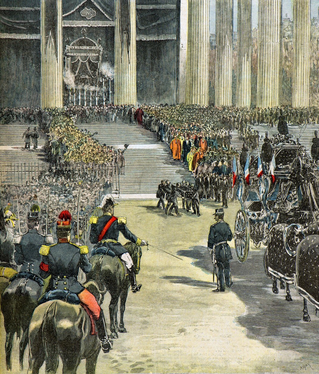 Die Beerdigung von Marschall Mac Mahon von Henri Meyer