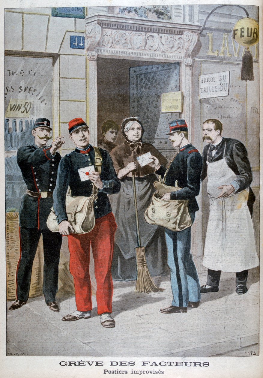 Postangestellte improvisieren, 1899 von Henri Meyer