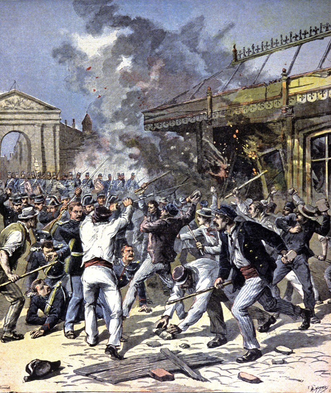 Unruhen in Bordeaux von Henri Meyer