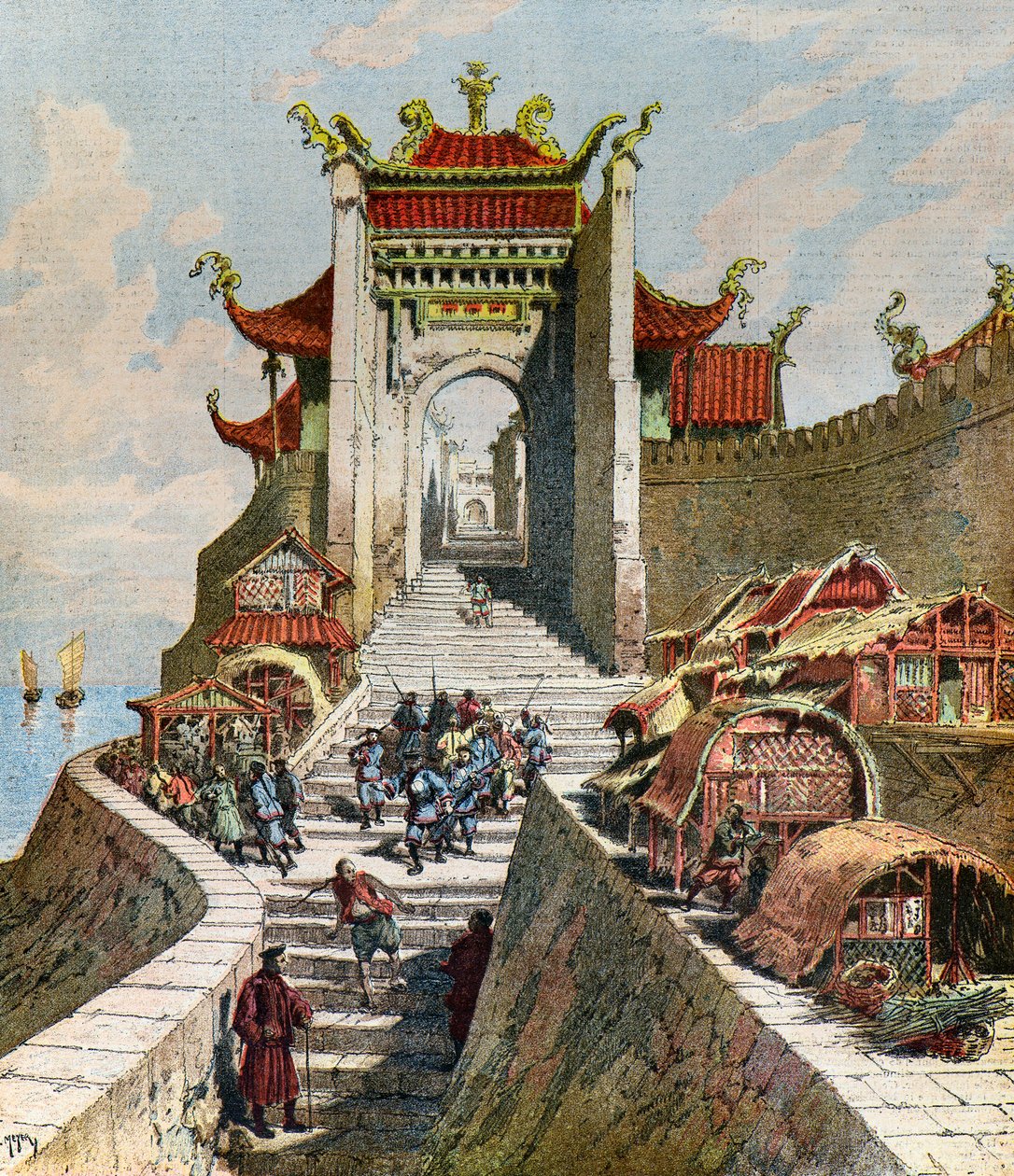 Blick auf das Shanghai-Tor von Henri Meyer