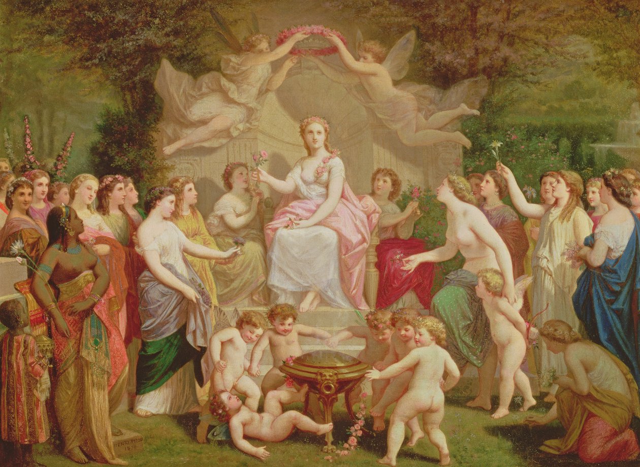 Allegorie des Frühlings, 1871 von Henri Pierre Picou