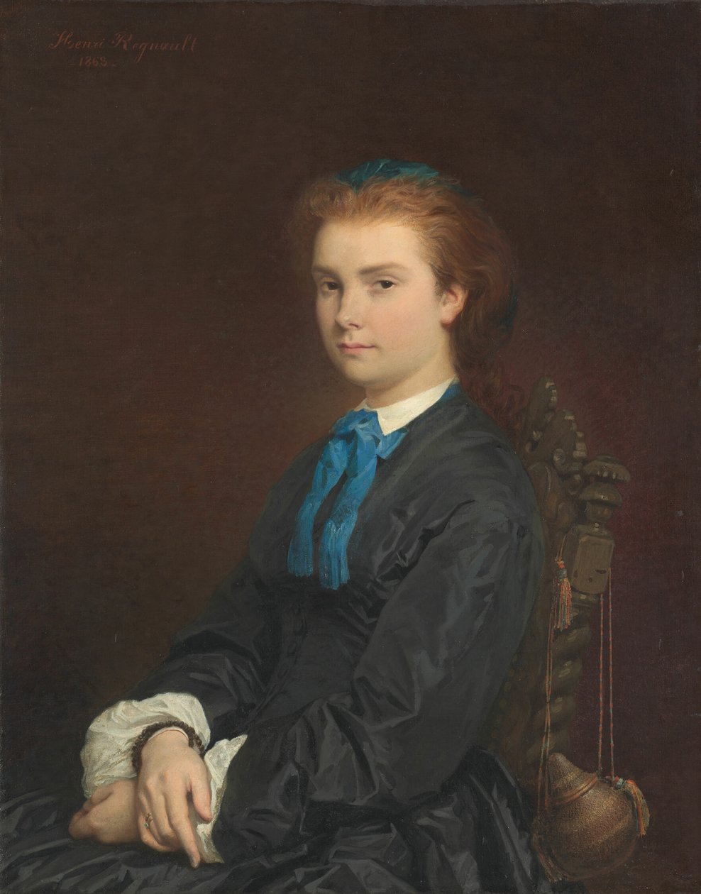 Porträt einer jungen Frau von Henri Regnault