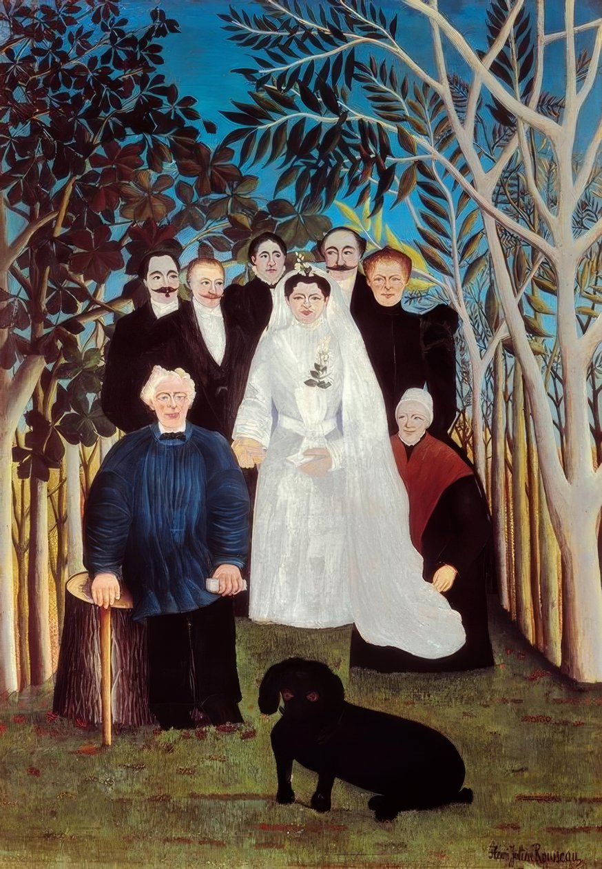 Eine Hochzeit auf dem Land von Henri Rousseau